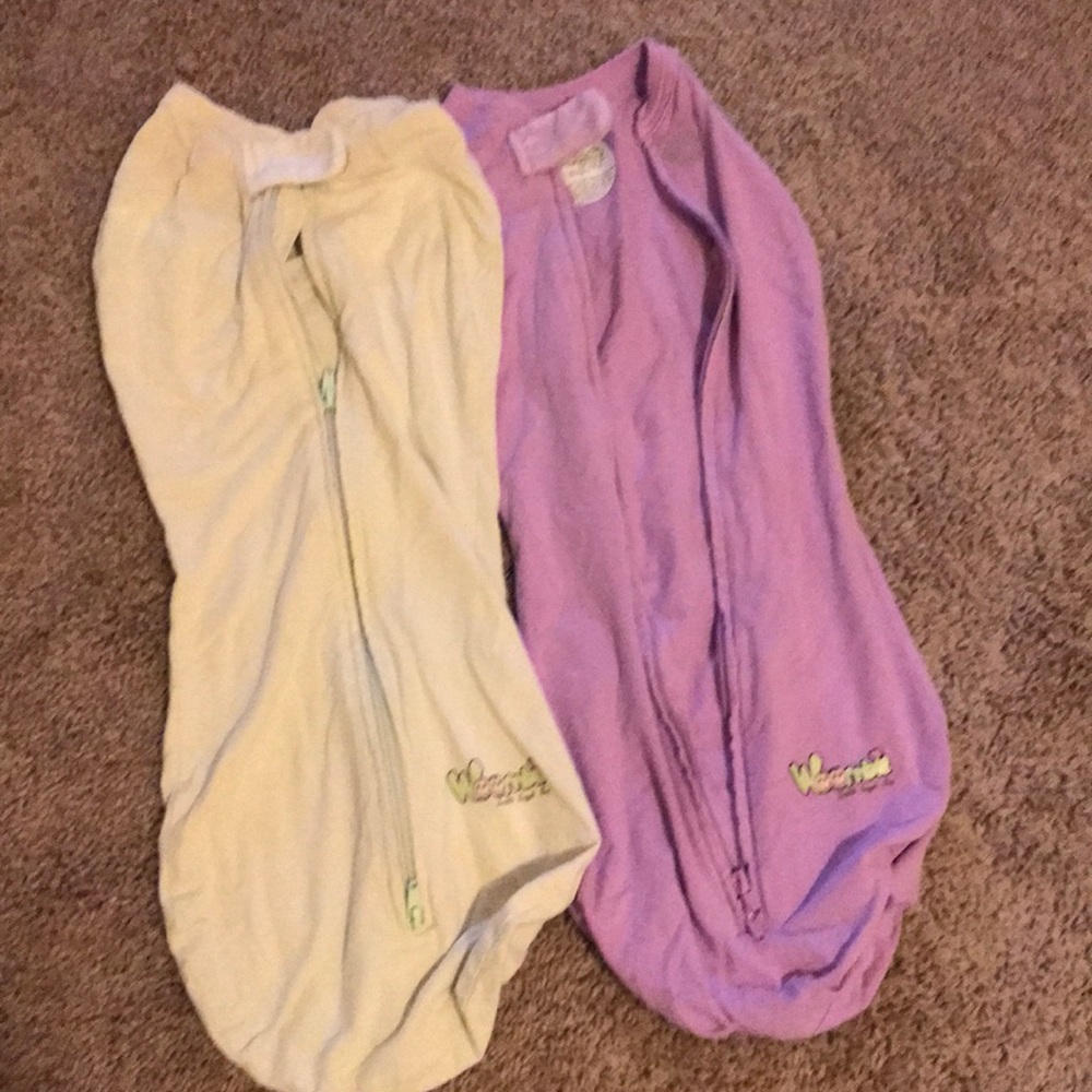 Woombie swaddle sacks